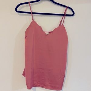 Satin Pink Tank Top